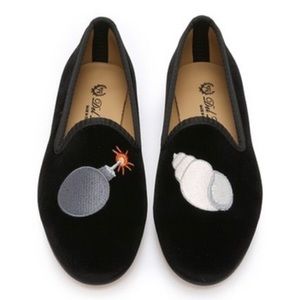 DEL TORO Women's Black BOMB SHELL Smoking Slippers